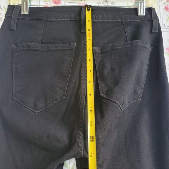 Judy Blue Jeans Womens 7/28 Black Flare Stretch Dark Wash Denim 28x31.5 - Picture 7 of 10